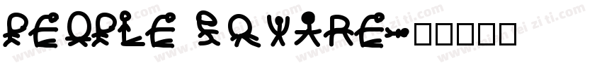 PEOPLE SQUARE字体转换